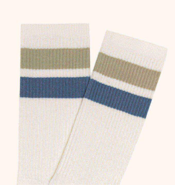 UNISEX STRIPED JACQUARD LOGO SOCKS UNISEX STRIPED JACQUARD LOGO SOCKS