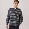 UNISEX STRIPED RUGBY POLO UNISEX STRIPED RUGBY POLO