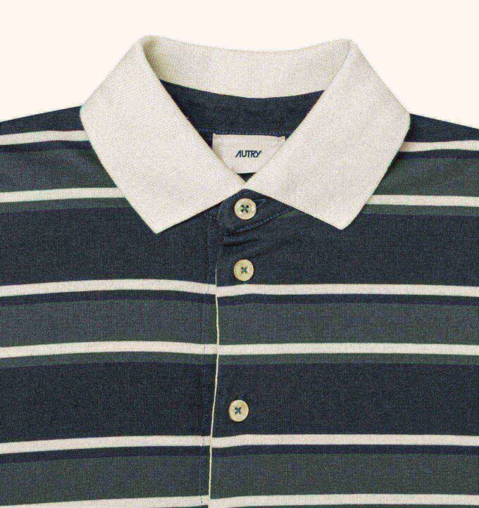 UNISEX STRIPED RUGBY POLO UNISEX STRIPED RUGBY POLO