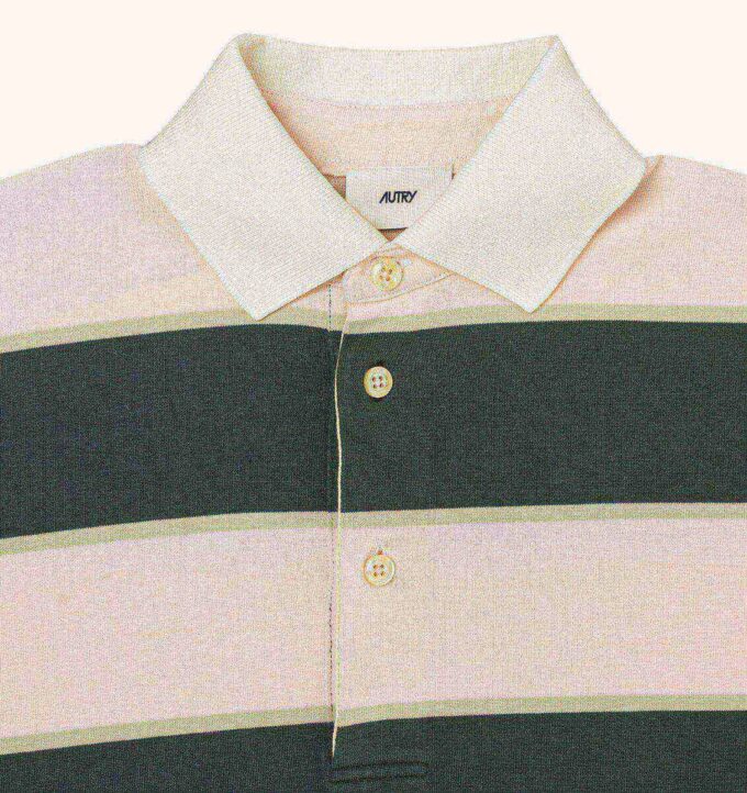 UNISEX STRIPED RUGBY POLO UNISEX STRIPED RUGBY POLO