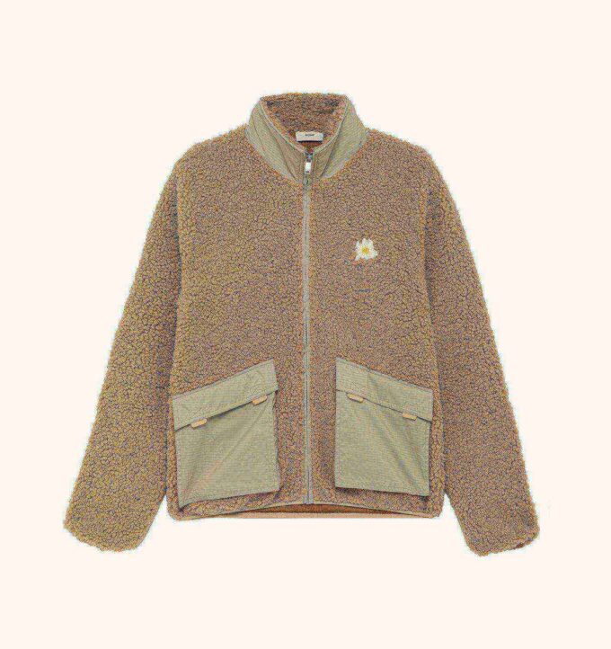 UNISEX TEDDY EDELWEISS ZIP JACKET UNISEX TEDDY EDELWEISS ZIP JACKET