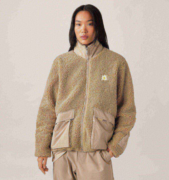 UNISEX TEDDY EDELWEISS ZIP JACKET UNISEX TEDDY EDELWEISS ZIP JACKET