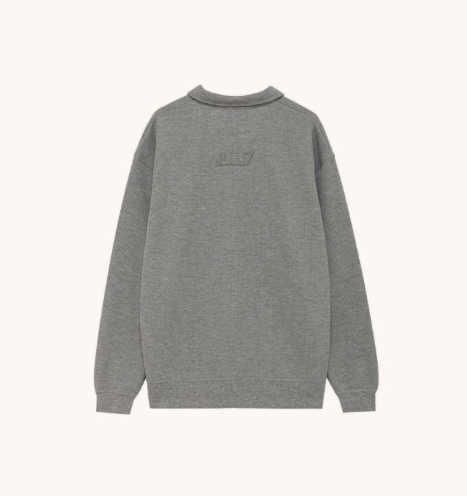 UNISEX TONAL LOGO WAFFLE LONG-SLEEVE POLO UNISEX TONAL LOGO WAFFLE LONG-SLEEVE POLO