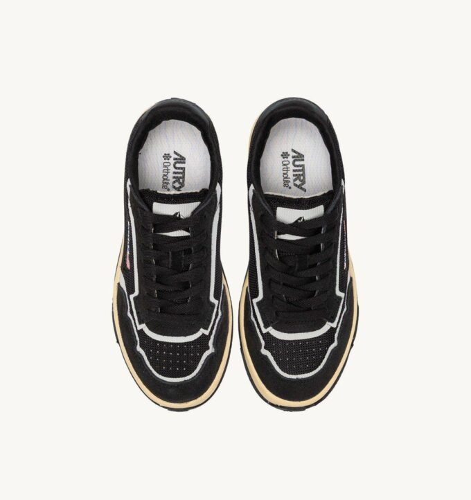 WILDPACE LOW SNEAKERS IN BLACK MESH AND SUEDE WILDPACE LOW SNEAKERS IN BLACK MESH AND SUEDE