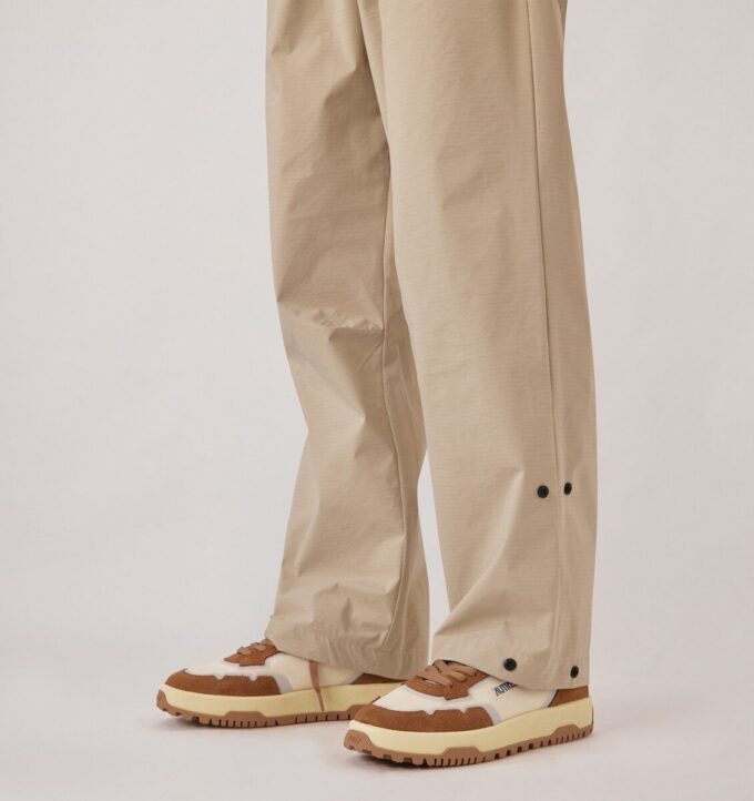 WILDPACE LOW SNEAKERS IN MESH AND SUEDE COLOR MARSHMALLOW AND CIGAR