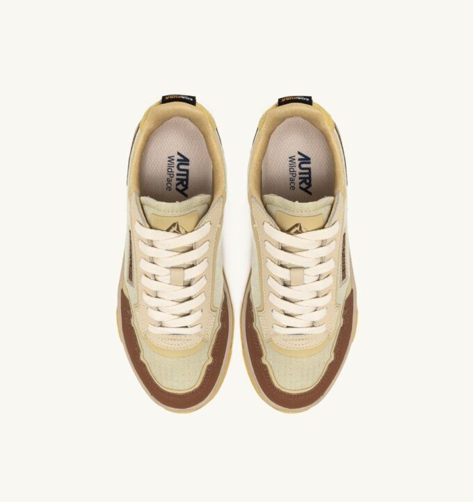 WILDPACE LOW SNEAKERS IN RIPSTOP NYLON AND LEATHER COLOR FOG AND THRUSH WILDPACE LOW SNEAKERS IN RIPSTOP NYLON AND LEATHER COLOR FOG AND THRUSH