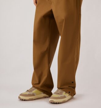 WILDPACE LOW SNEAKERS IN RIPSTOP NYLON AND LEATHER COLOR LEMON GRASS AND INCENSE