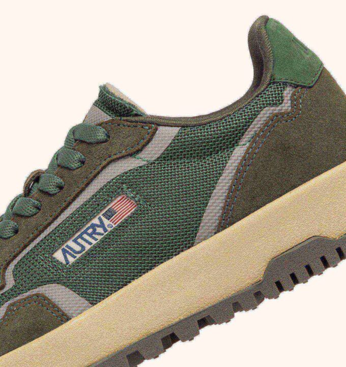 WILDPACE LOW SNEAKERS IN SCHIO AND MILITARY MESH AND SUEDE