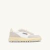 WILDPACE LOW SNEAKERS IN WHITE AND MARSHMALLOW MESH AND SUEDE