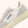 WILDPACE LOW SNEAKERS IN WHITE AND MARSHMALLOW MESH AND SUEDE