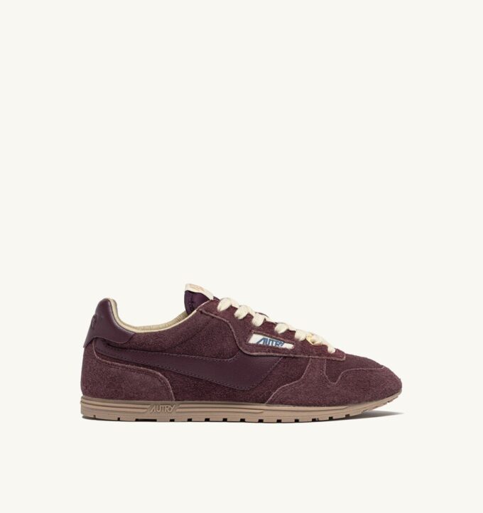 WINDSPIN SNEAKERS IN AMARONE SUEDE AND LEATHER WINDSPIN SNEAKERS IN AMARONE SUEDE AND LEATHER