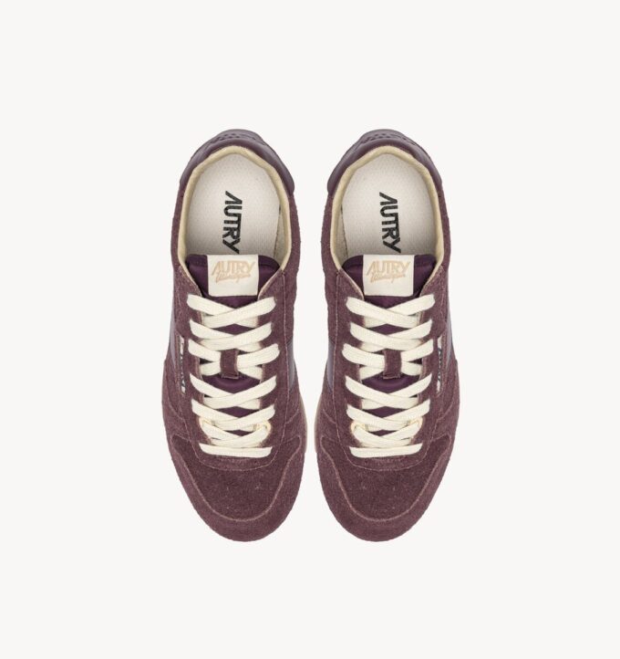 WINDSPIN SNEAKERS IN AMARONE SUEDE AND LEATHER WINDSPIN SNEAKERS IN AMARONE SUEDE AND LEATHER