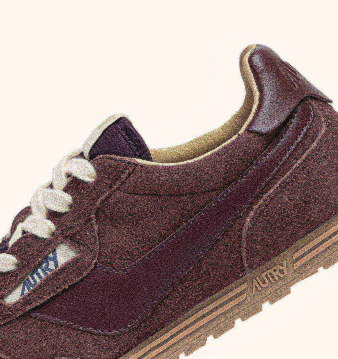 WINDSPIN SNEAKERS IN AMARONE SUEDE AND LEATHER WINDSPIN SNEAKERS IN AMARONE SUEDE AND LEATHER