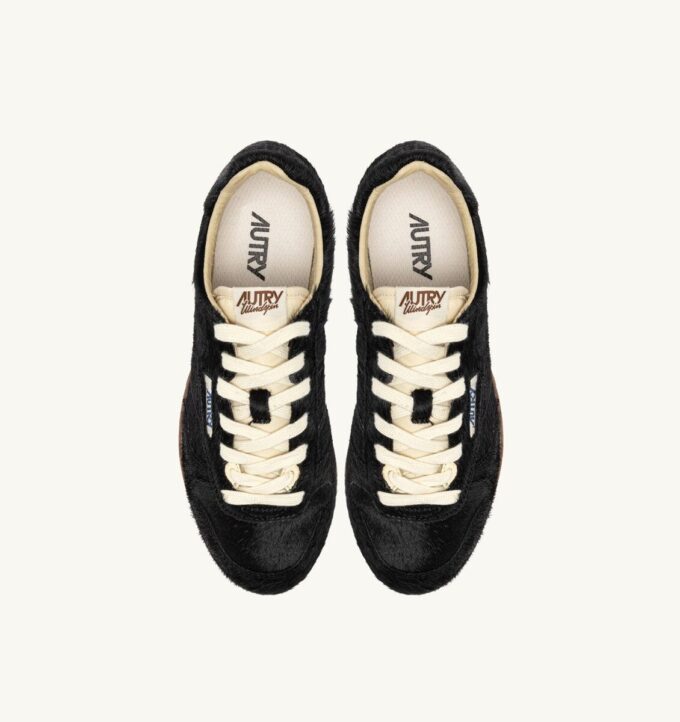 WINDSPIN SNEAKERS IN BLACK PONY HAIR EFFECT WINDSPIN SNEAKERS IN BLACK PONY HAIR EFFECT