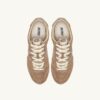 WINDSPIN SNEAKERS IN PEANUT SUEDE AND LEATHER